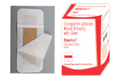 Non Woven Adhesive Silver Dressing with PAD